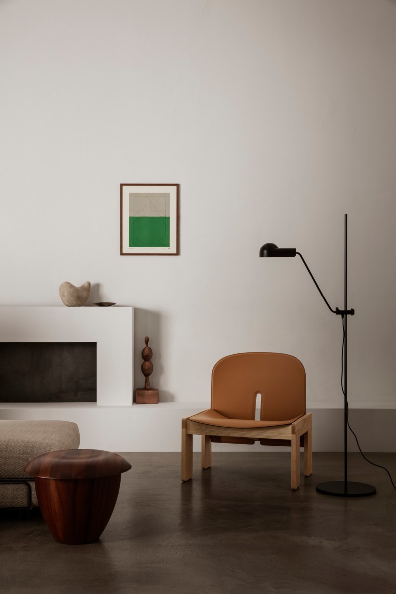 Кресло    Scarpa_925_Lounge Chair_Mocca stained ash_London leather_Packshot  5