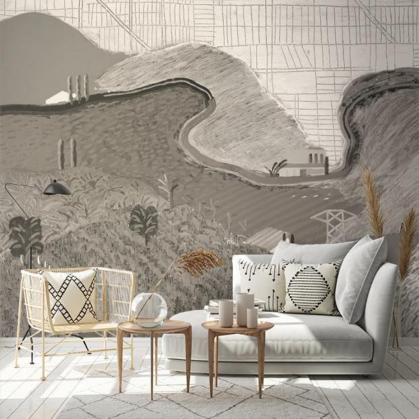 Обои для стен  Faboie Silk Painting II F-SN22001  1