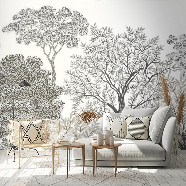 Обои для стен  Faboie Silk Painting I F-SN4001  1