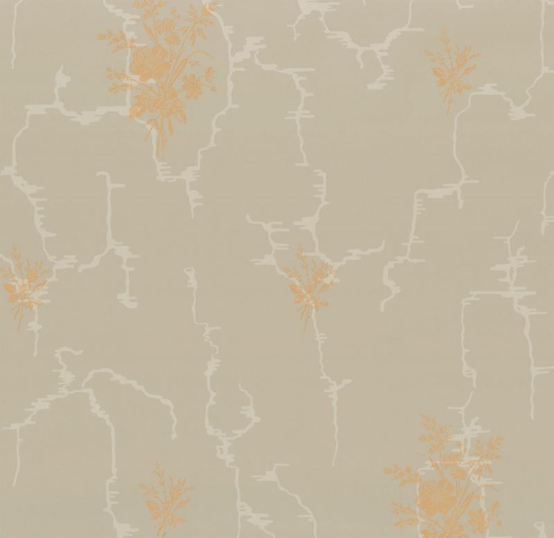 Обои для стен  Hamilton Weston Old Paradise Lillesand-Strand-Single-Red-gold-print-on-Lilac-Gre 