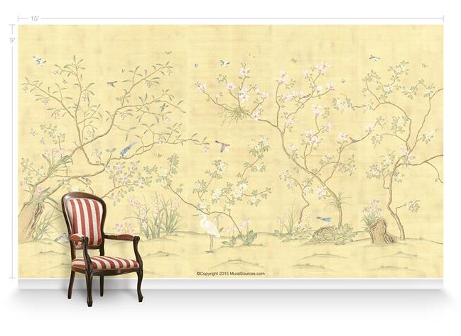Обои для стен MuralSources Chinoiserie murals CH-080-YW1-00-2T 