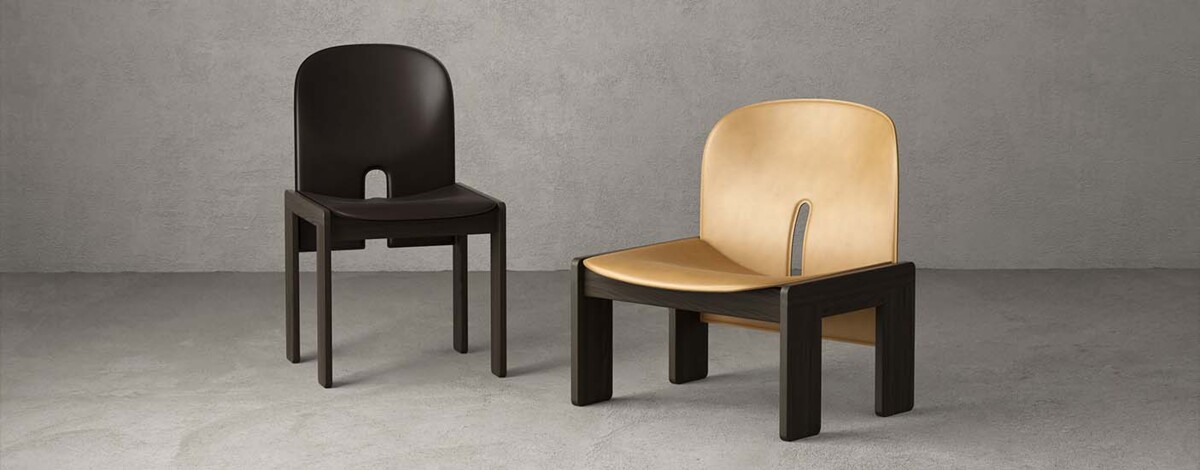 Кресло    Scarpa_925_Lounge Chair_Mocca stained ash_London leather_Packshot  4