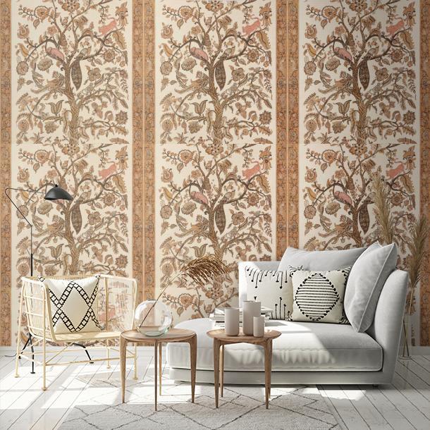 Метражные обои для стен  Zoffany Indienne Wallcoverings 313141  1