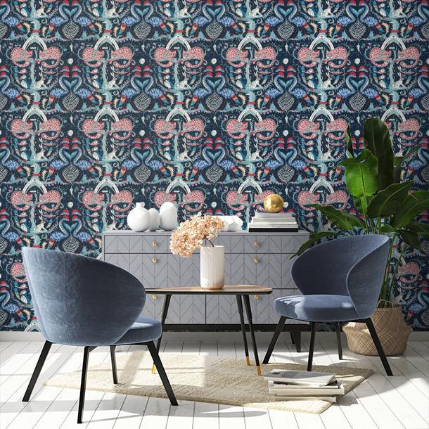 Обои для стен  Clarke&Clarke Mythica Wallcoverings W0219-01  2