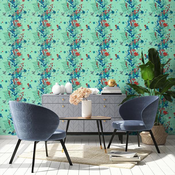 Обои для стен  Clarke&Clarke Mythica Wallcoverings W0218-01  2
