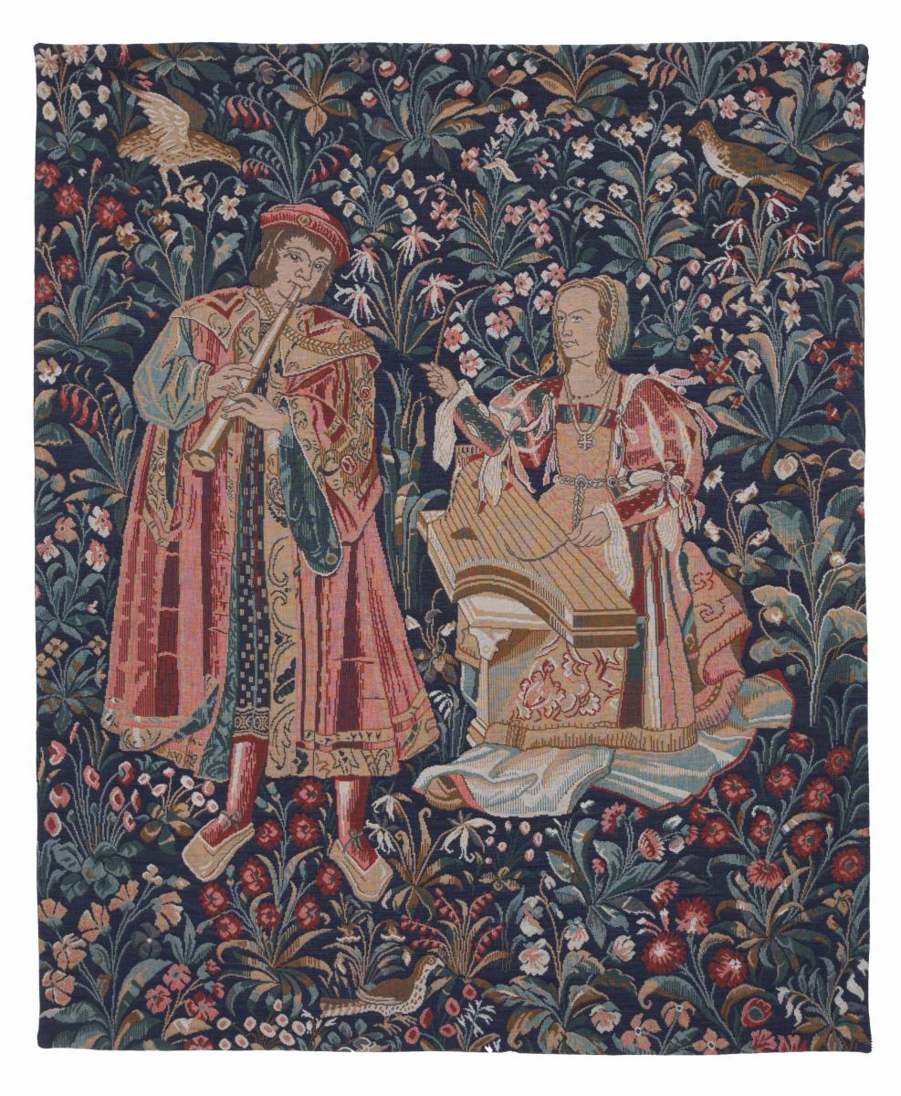  Гобелен Medieval Mille-Fleurs LW1219_Medieval_Musicians_6 