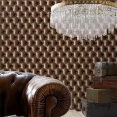 Tufted and padded wallpapers