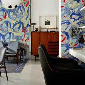 Wall&Deco 2015 Contemporary Wallpaper Bluerouge