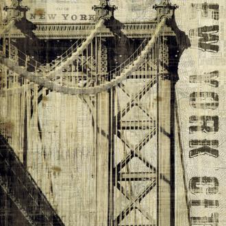 Photowall Винтаж vintage-new-york-manhattan-bridge