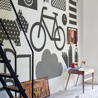 Wall&Deco 2014 Contemporary Wallpaper FLAT ICON