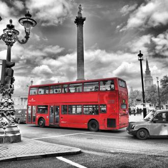 Photowall Транспорт london-bus-colorsplash