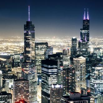 Photowall Aрхитектура chicago-nightlights